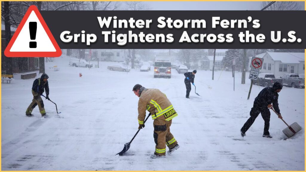 winter storm fern ice south snow texas northeast