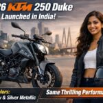 2026 KTM 250 Duke Launched in India with Slate Grey colour parked on Indian city road during launch announcement