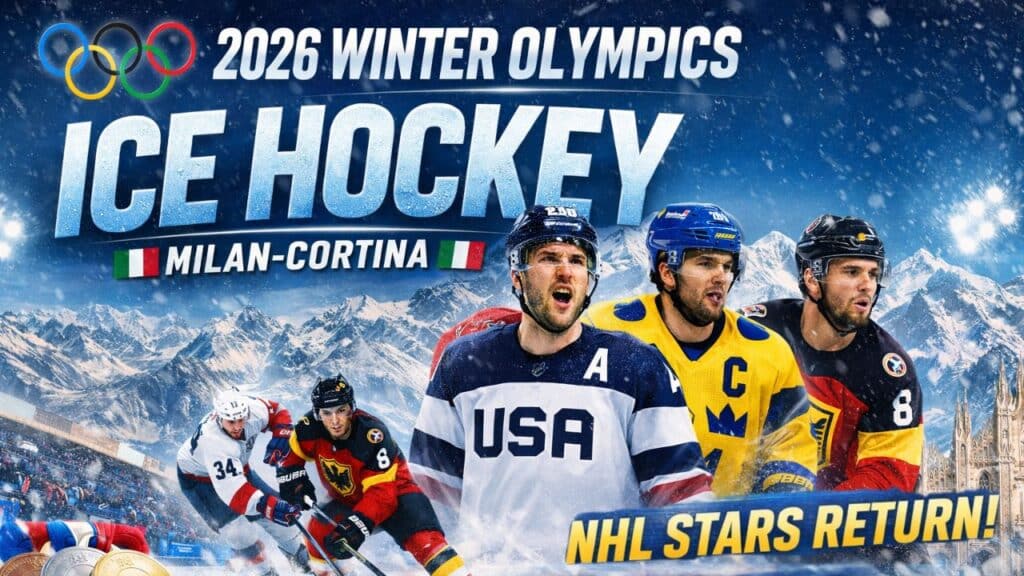 2026 Winter Olympics Ice Hockey tournament in Milan-Cortina featuring NHL stars returning to Olympic competition