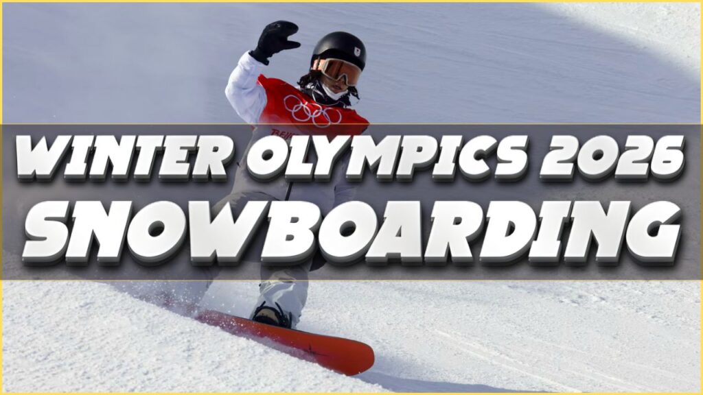 2026 Winter Olympics snowboarding athletes competing in halfpipe at Milano Cortina 2026
