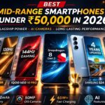 Best mid-range smartphones under ₹50,000 in 2026 comparison lineup