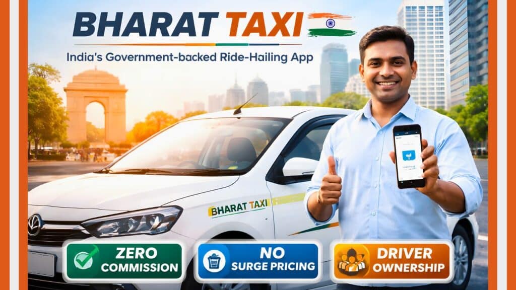 Bharat Taxi government backed ride hailing app in India