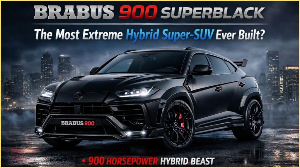 Brabus 900 Superblack front view hybrid super SUV