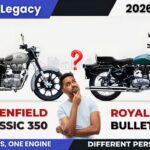 Classic 350 vs Bullet 350 J-Series comparison showing design, features, and road presence
