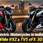 Electric motorcycles in India – Hero Vida VXZ and TVS eFX 3O streetfighter design
