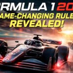 Formula 1 2026 regulations new F1 car design with active aerodynamics and sustainable hybrid power unit racing during sunset