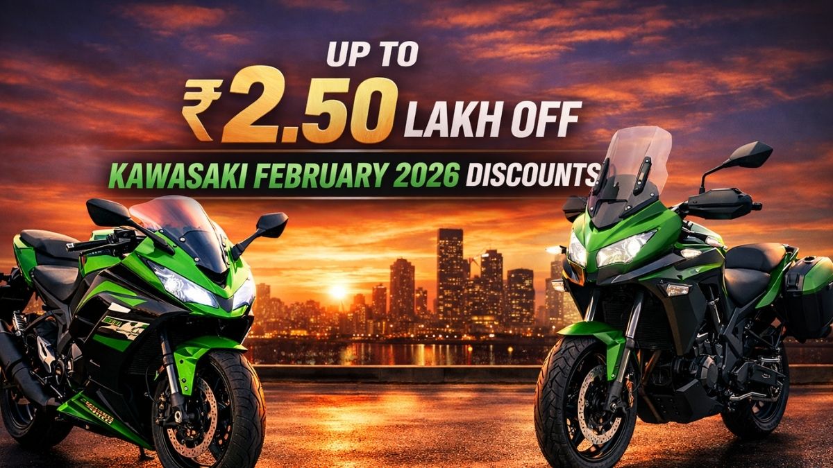 Kawasaki February 2026 Discounts: Up to Rs 2.50 Lakh Off Ninja & Versys Models