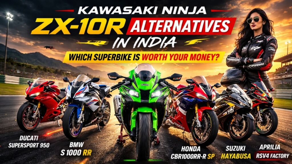 Kawasaki Ninja ZX-10R alternatives in India with BMW, Ducati, Honda, Aprilia superbikes
