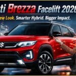 maruti brezza facelift front design 2026 model