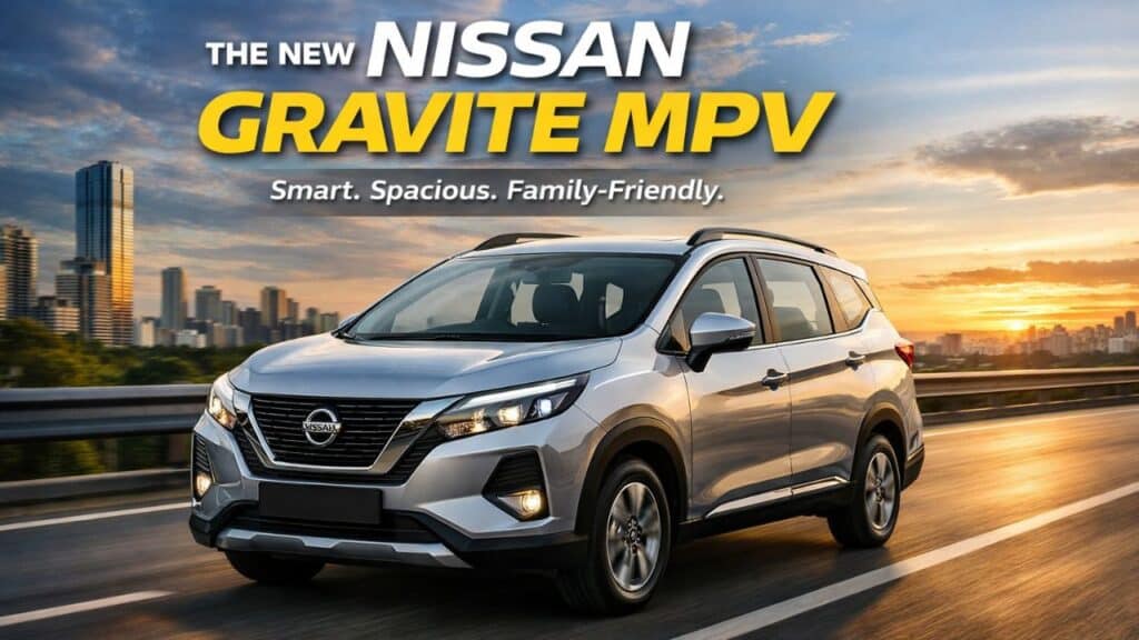 Nissan Gravite MPV exterior on road ahead of India launch
