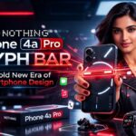 nothing phone 4a pro glyph bar glowing LED design
