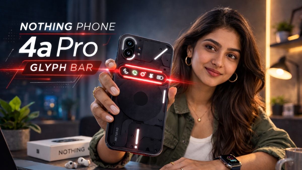 nothing phone 4a pro glyph bar showing notification light animation