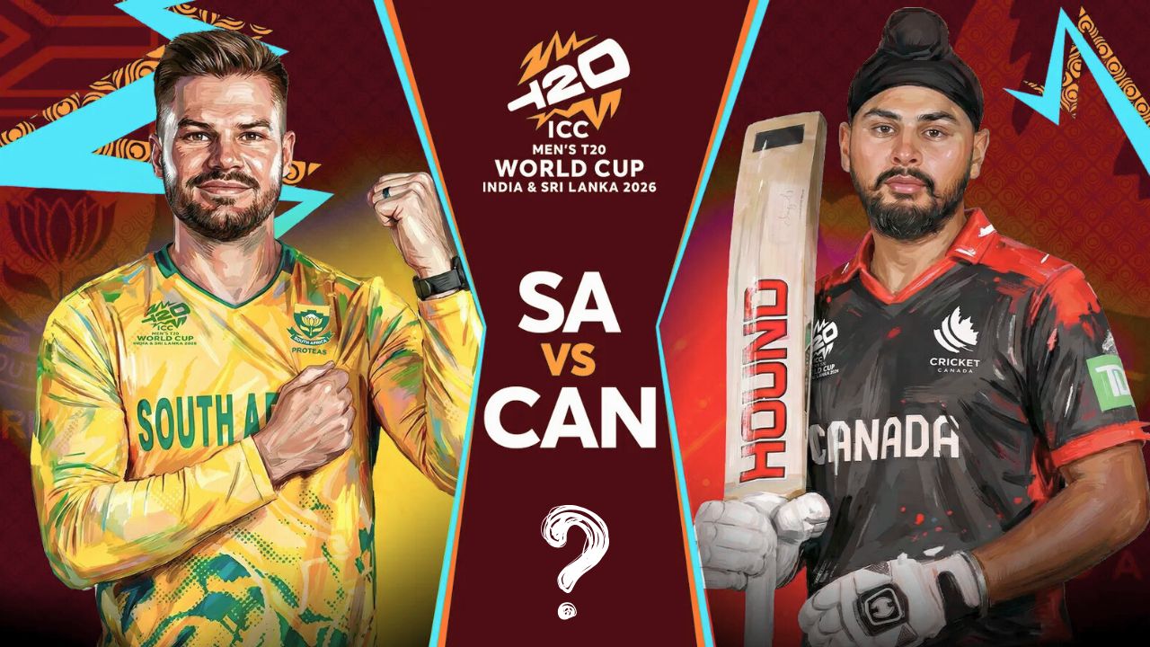 South Africa vs Canada T20 World Cup 2026 mid-match action, key players in play