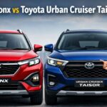 Suzuki Fronx vs Toyota Urban Cruiser Taisor- Front design comparison of Suzuki Fronx and Toyota Urban Cruiser Taisor compact SUVs in India
