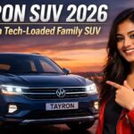 Tayron SUV 2026 front profile with Matrix LED headlights and premium SUV stance