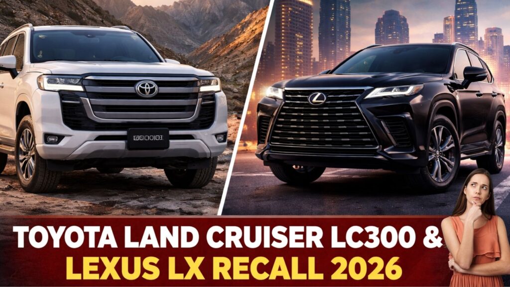 Toyota Land Cruiser LC300 and Lexus LX recall 2026 - luxury SUVs affected by 2026 transmission software recall in India