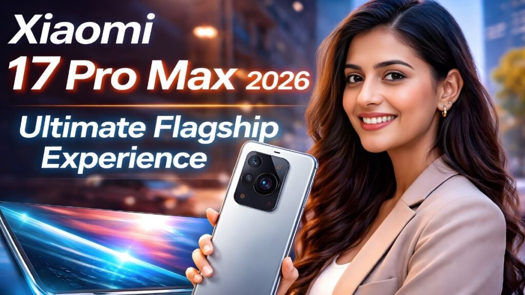 Xiaomi 17 Pro Max 2026 flagship smartphone front and back design