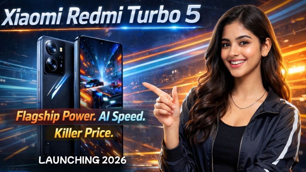 Xiaomi Redmi Turbo 5 showcasing high refresh AMOLED display and gaming performance