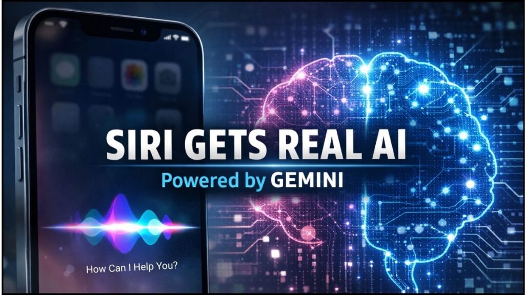 Apple Siri 2026 AI upgrade powered by Google Gemini on iPhone