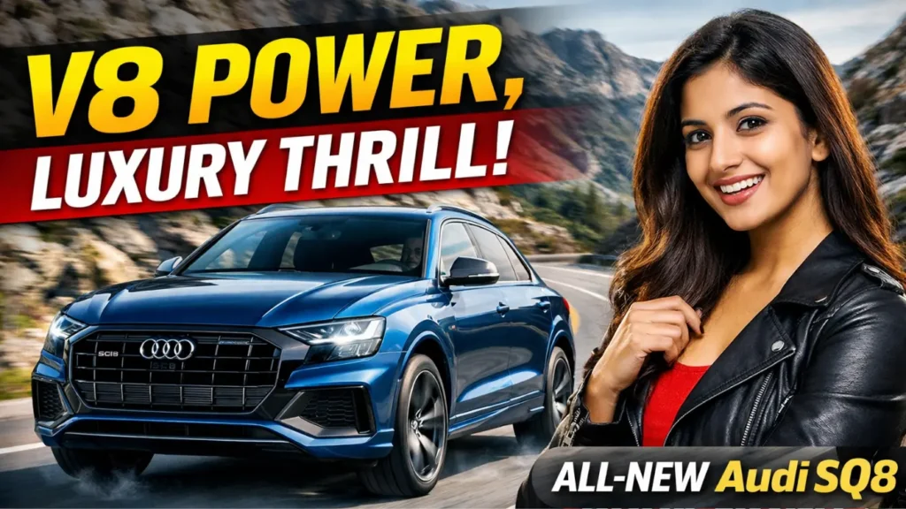 Audi SQ8 India Launch performance V8 luxury SUV front view