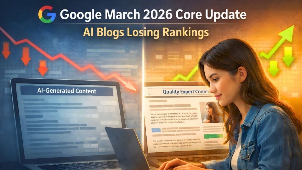 Google March 2026 Core Update impacting AI heavy blogs rankings