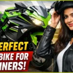 Kawasaki Ninja 300 sportbike parked on highway showing aggressive fairing and twin headlamp design