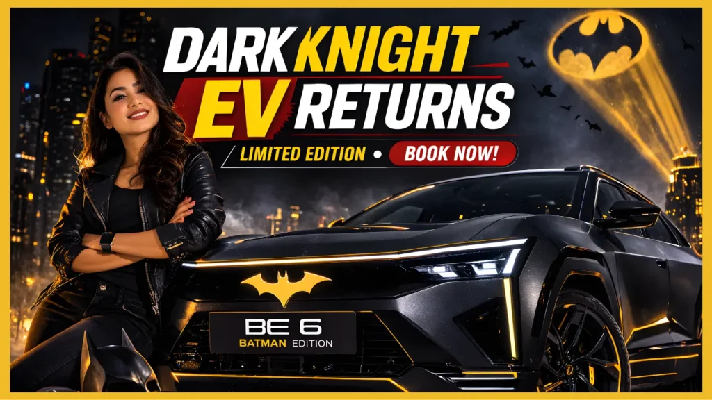 Mahindra BE 6 Batman Edition electric SUV matte black limited edition