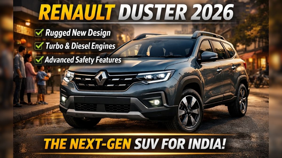 Duster 2026 parked on Indian roads, highlighting SUV design and features Image Title: Renault Duster 2026 Urban Review
