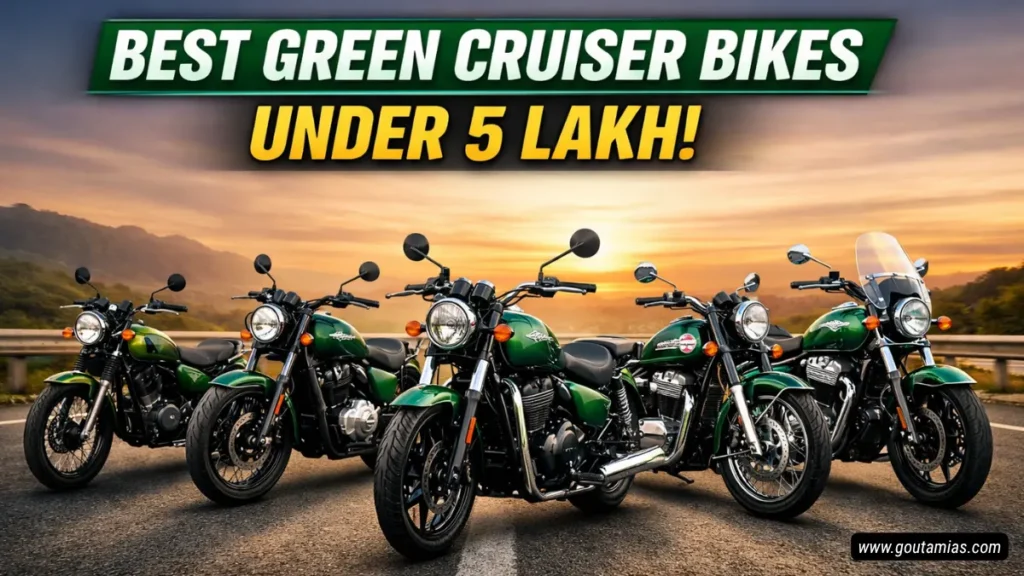 Best Green Cruiser Bikes Under 5 Lakh including Royal Enfield Meteor 350 and BSA Gold Star