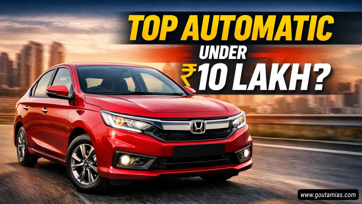 Honda Amaze ZX CVT best automatic car under 10 lakh India