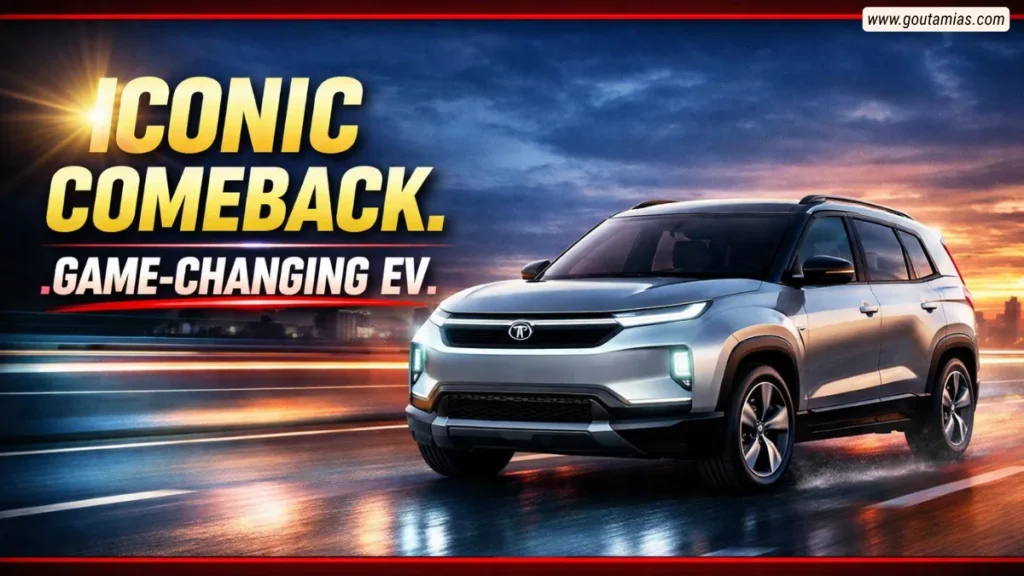 Tata Sierra EV electric SUV 2026 futuristic design