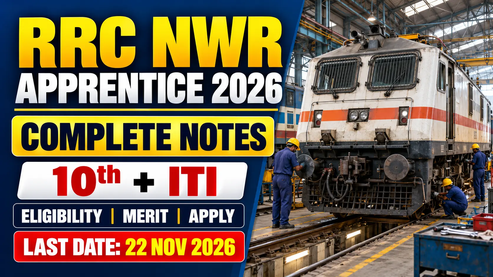 RRC NWR Apprentice Recruitment 2026 : Detailed Recruitment Notes